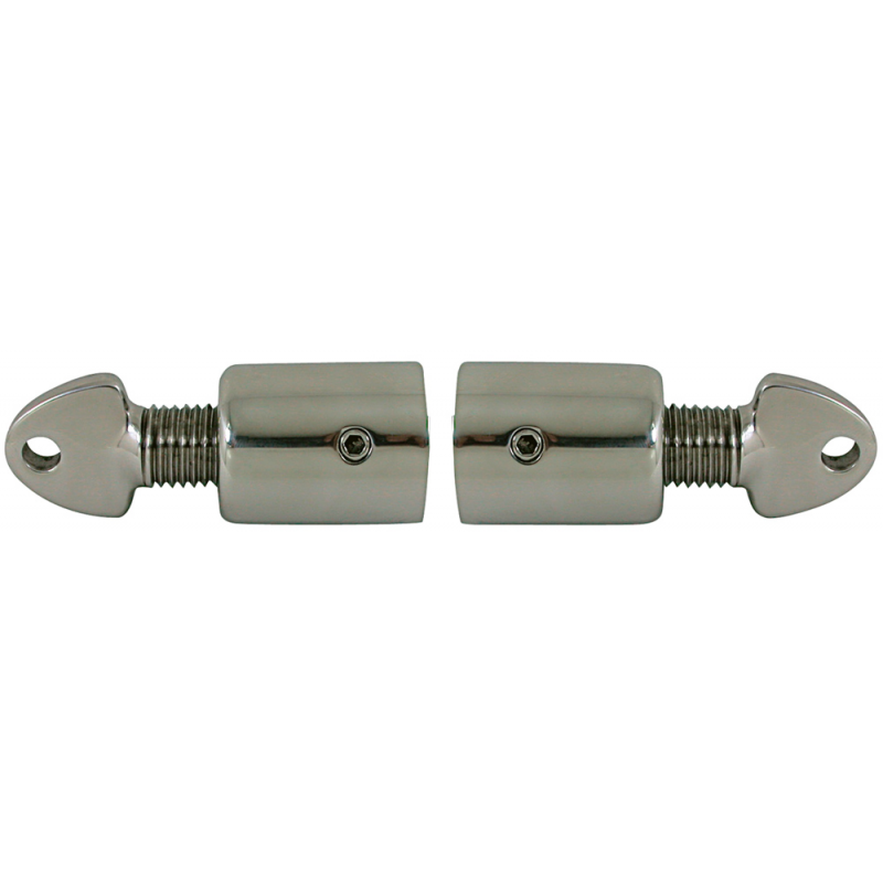 COPPIA DI GIUNTI A CAPPUCCIO IN ACCIAIO INOX