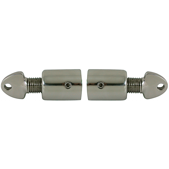 COPPIA DI GIUNTI A CAPPUCCIO IN ACCIAIO INOX