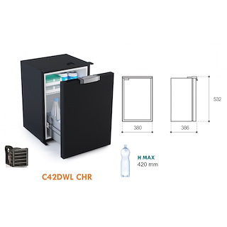 FRIGORIFERI CHROMELOCK CON APERTURA A CASSETTO