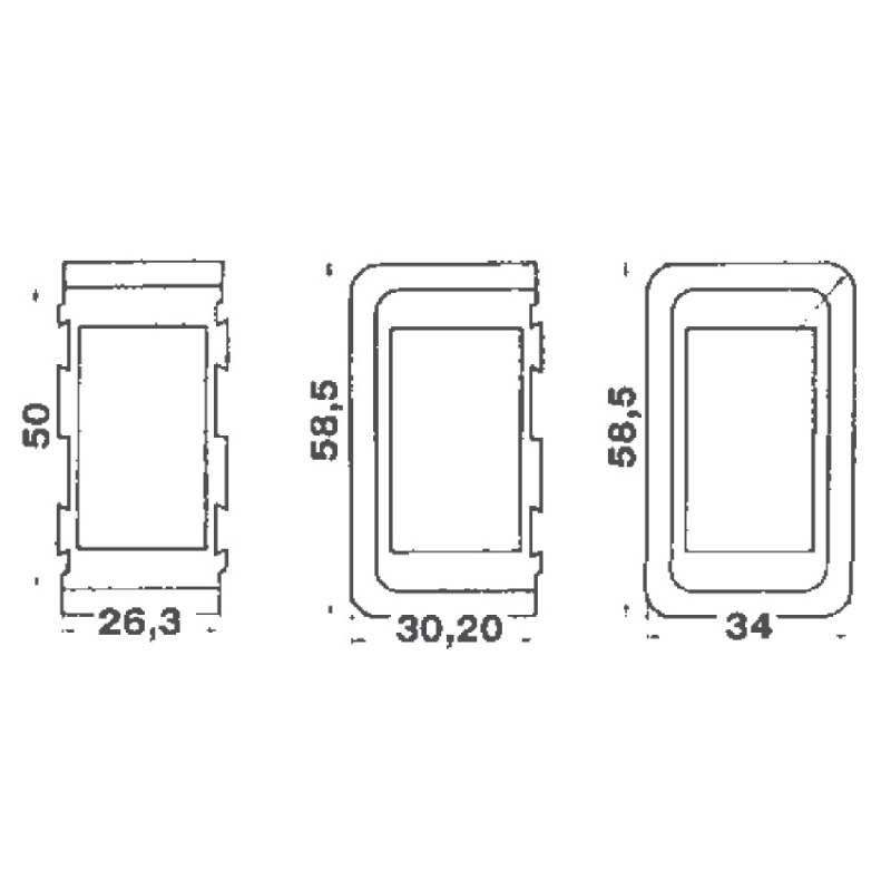 CORNICI PER INTERRUTTORI