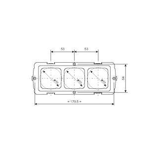 SUPPORTO A TRE MODULI