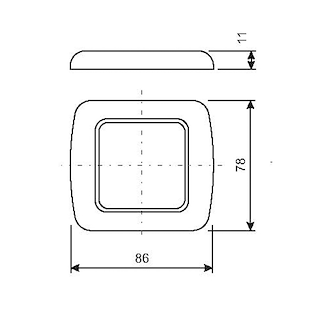 CORNICE AD UN MODULO MM.86X78