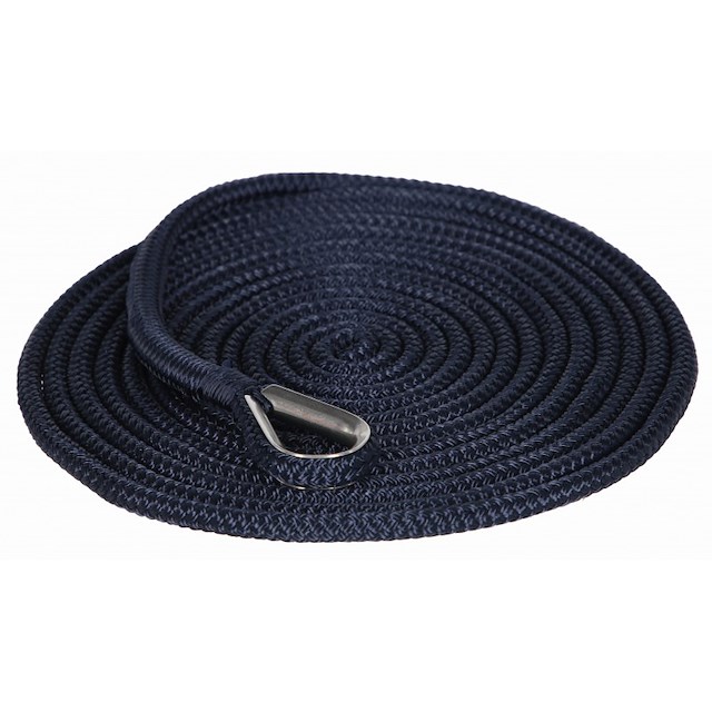 DOPPIA TRECCIA CON REDANCIA BLU NAVY