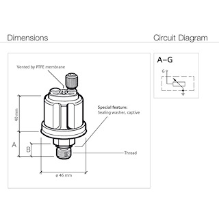 SENSORE PRESS. OLIO 5 BAR