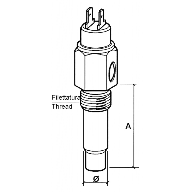 SENSORE TEMP. ACQUA C/ALLARME