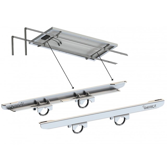 SUPPORTO DI MONTAGGIO PANNELLI SOLARI DOPPIO ROLLBAR