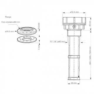 SENSORE ACQUE NERE MM.80-600