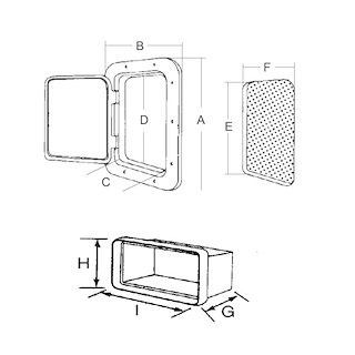 SPORTELLO C/CONTENI.MM.374X374X250P