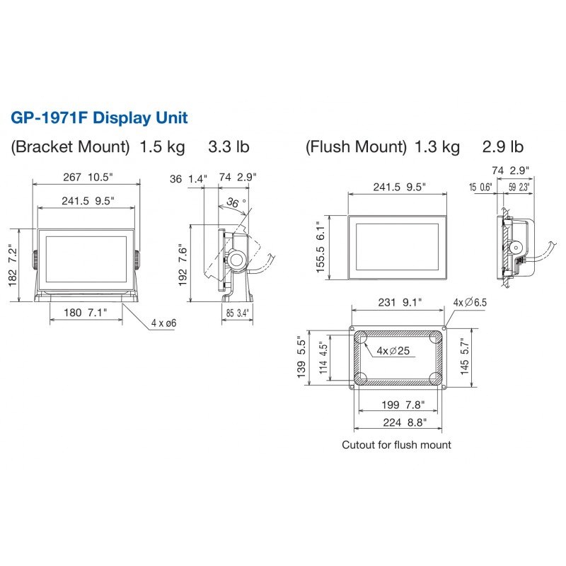 GPS CHARTPLOTTER GP1971F