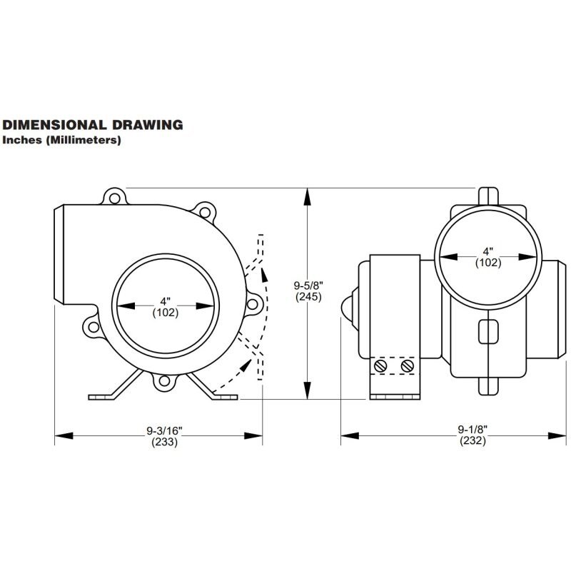 ESTRATTORI ARIA MONTAGGIO A STAFFA