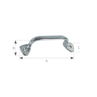 MANIGLIA OTTONE MM.165