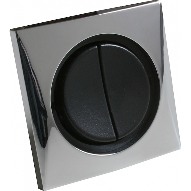 INTERRUTTORE DOPPIO CROMATO