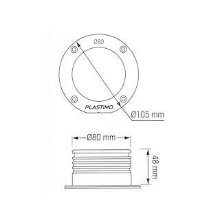 RACCORDO DRITTO EZ AIR MM 80