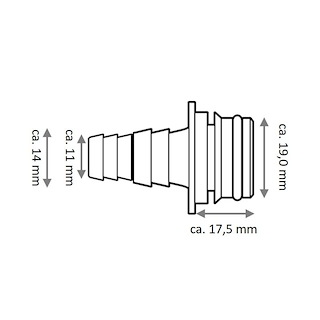 KIT RACC. 3/8"-1/2" DIRITTO 2PZ