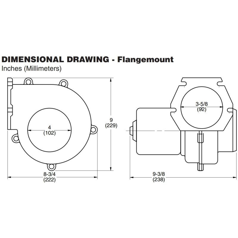 ESTRATTORI ARIA MONTAGGIO A FLANGIA ALTE PRESTAZIONI