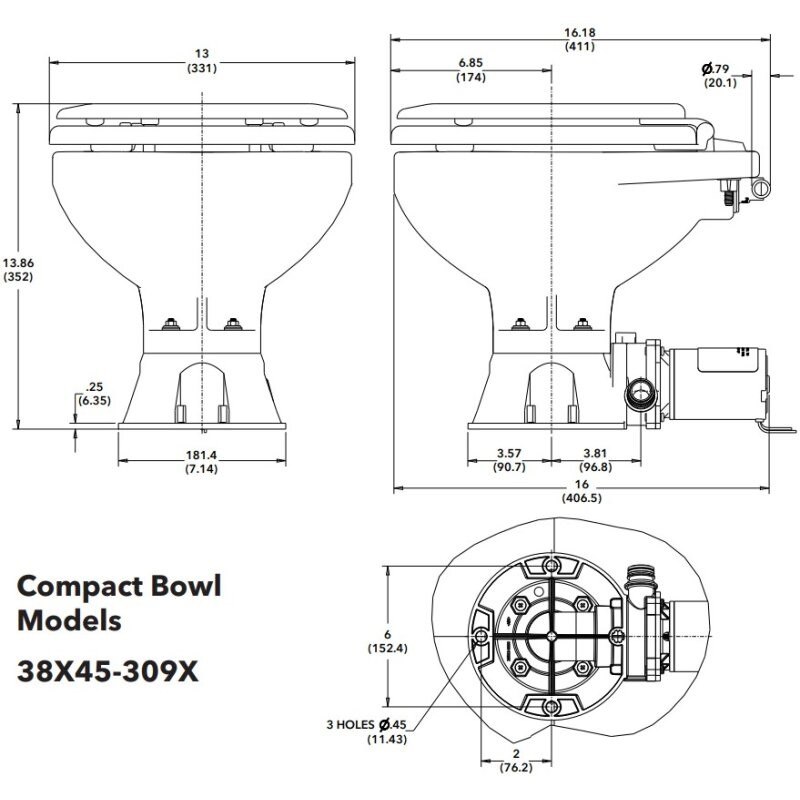 WC QUIET FLUSH E2 COMPACT