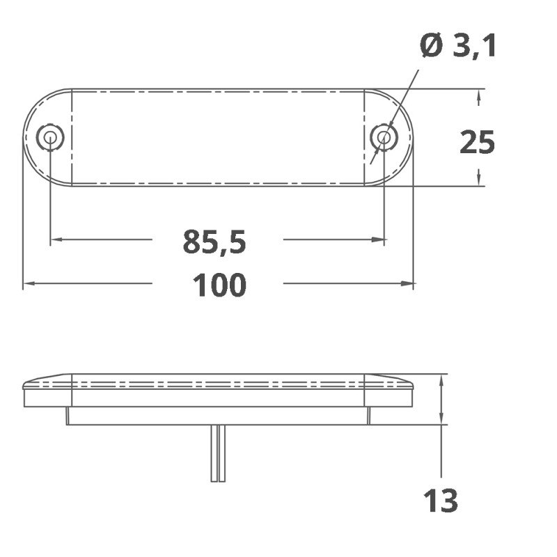 LUCE DI CORTESIA A LED 12V