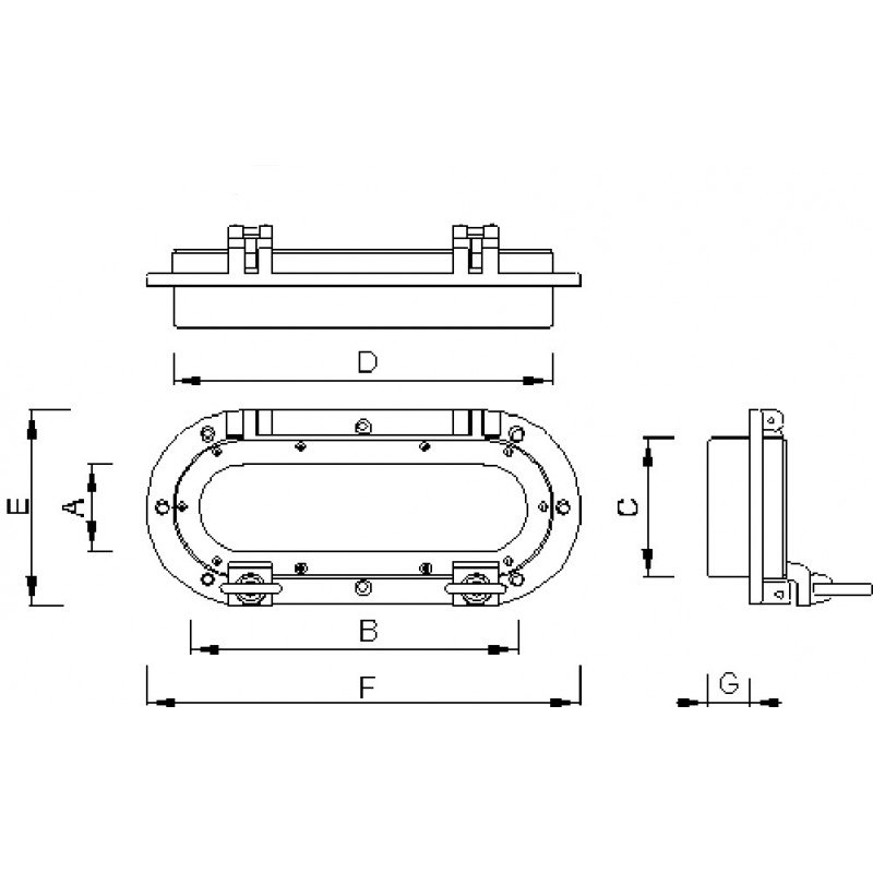 OBLO' OVALE IN OTTONE