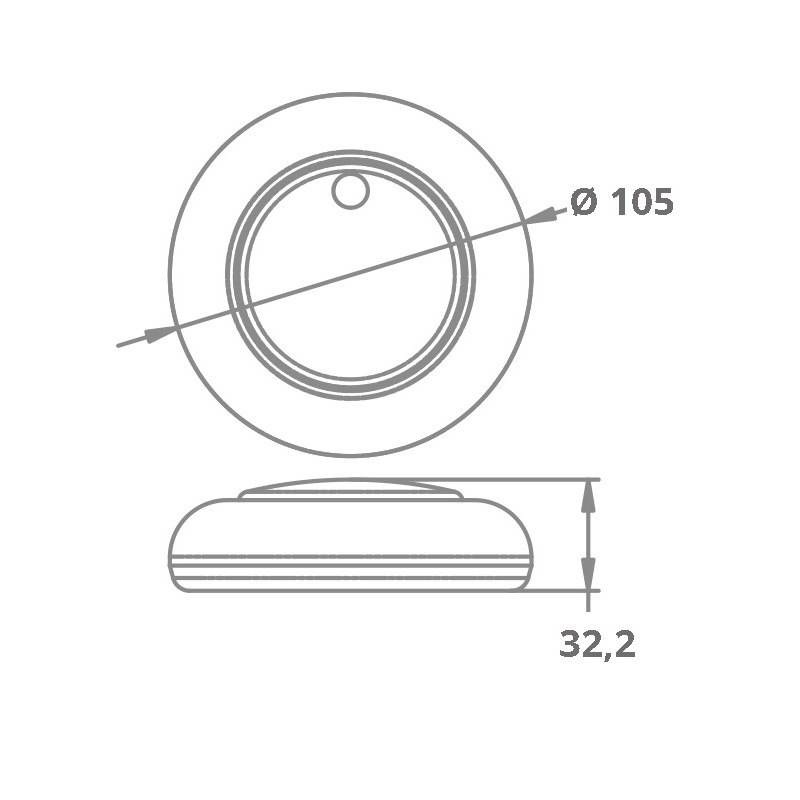 PLAFONIERA 16 LED ATTIVAZIONE TOUCH