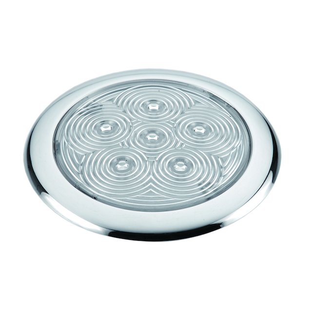 PLAFONIERA INOX A 6 LED ØMM.110x11h