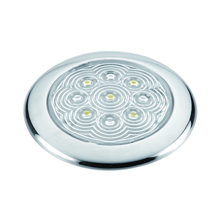 PLAFONIERA INOX A 5 LED Ø MM.94x11h