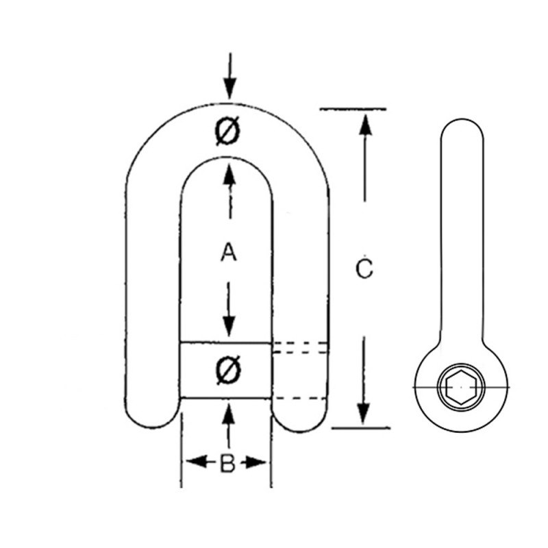 GRILLO INOX PERNO INCASSATO