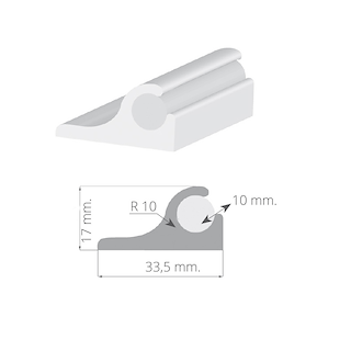 PROFILO IN PVC PER CUSCINERIA MT4