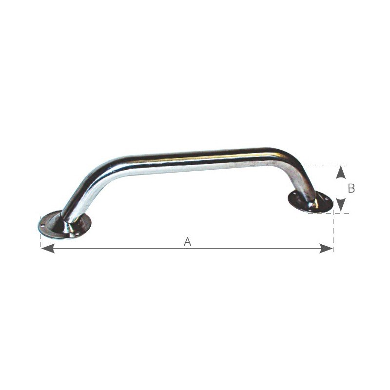 MANIGLIA IN ACCIAIO INOX AISI 316