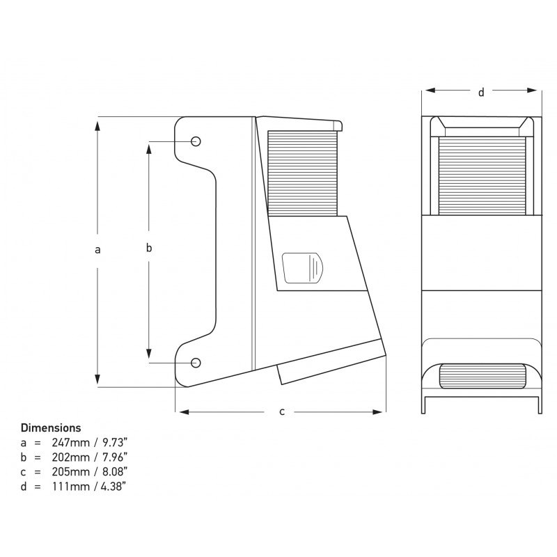 FANALE/PROIETTORE TESTA ALBERO NERO