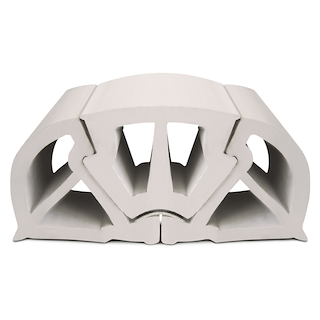 PROFILO BUMPER 160 BIANCO MT 2