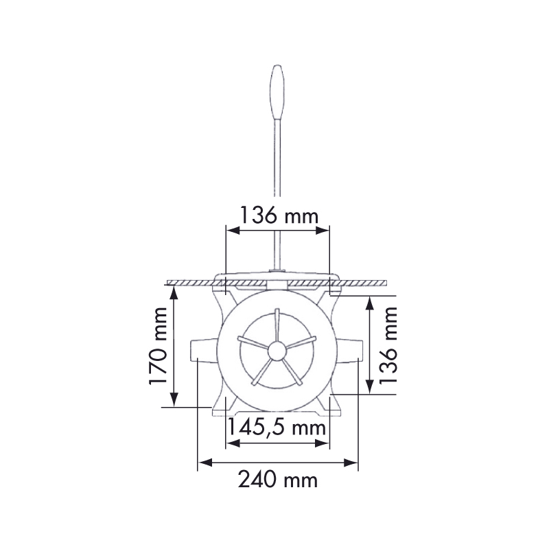 POMPA A MANO SEMPLICE EFFETTO