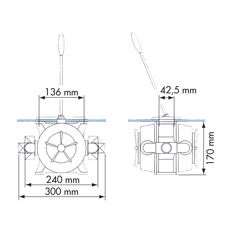 POMPA A MANO DOPPIO EFFETTO