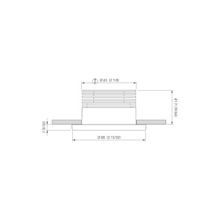 FARETTO AD INCASSO CHIARA 6W