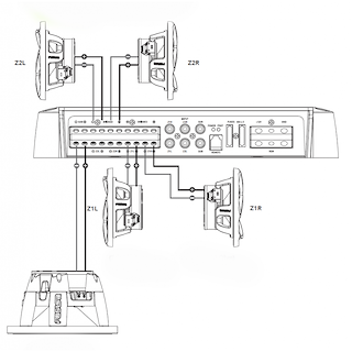 AMPLIFICATORE MS-AP61800 6 CANALI