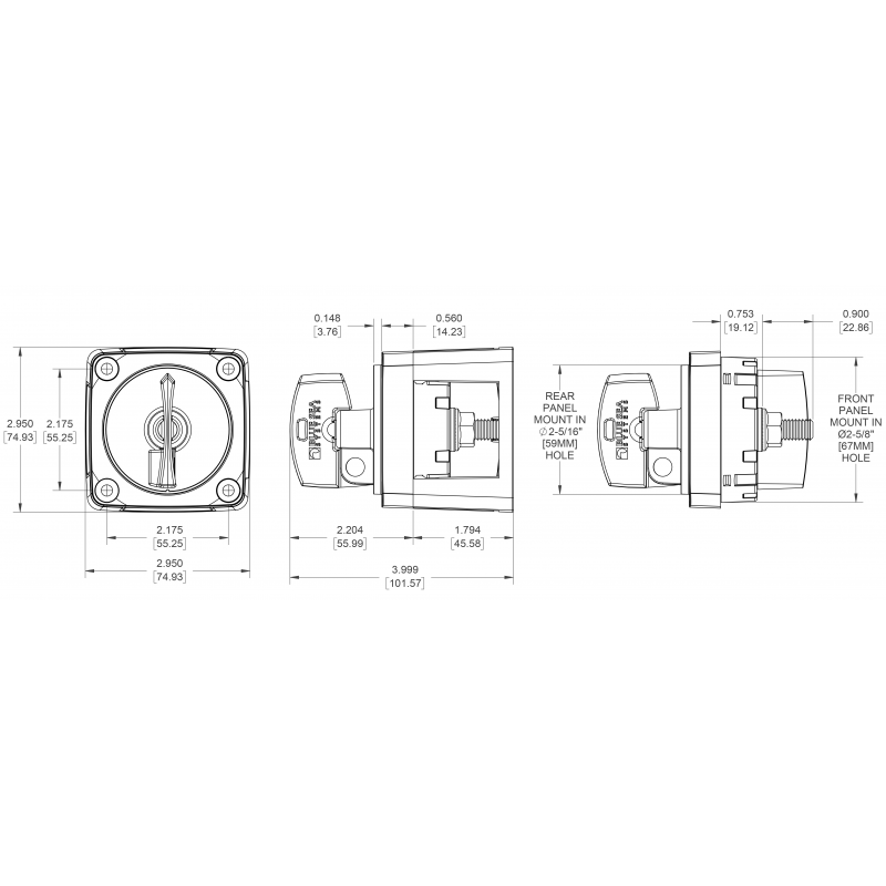 STACCA BATTERIA A MANOPOLA