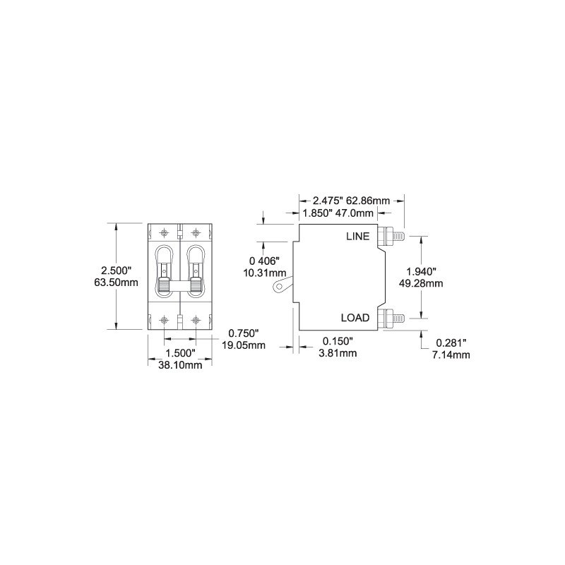 INTERRUTTORE AUTO. SERIE C 100A