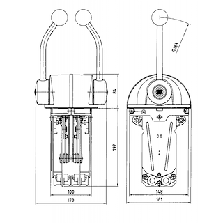 SCATOLA COMANDO B322S SOLO INVERT.