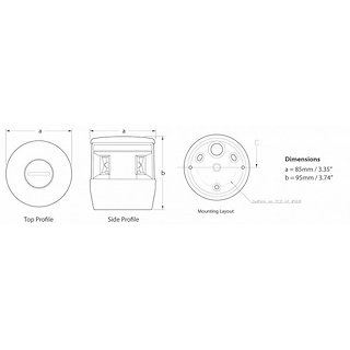 FANALE ALBERO NAVILED TRICOLORE+FONDA