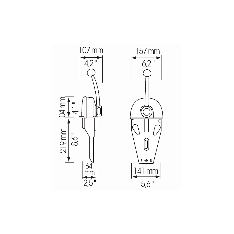 SCATOLA COMANDO B103 MONOLEVA