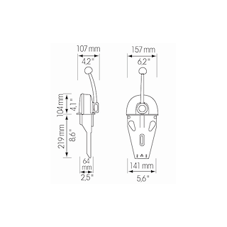 SCATOLA COMANDO B103 MONOLEVA