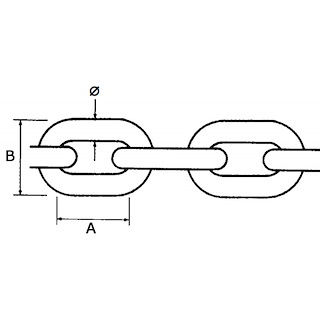 CATENA ZINCATA CALIBRATA 100MT