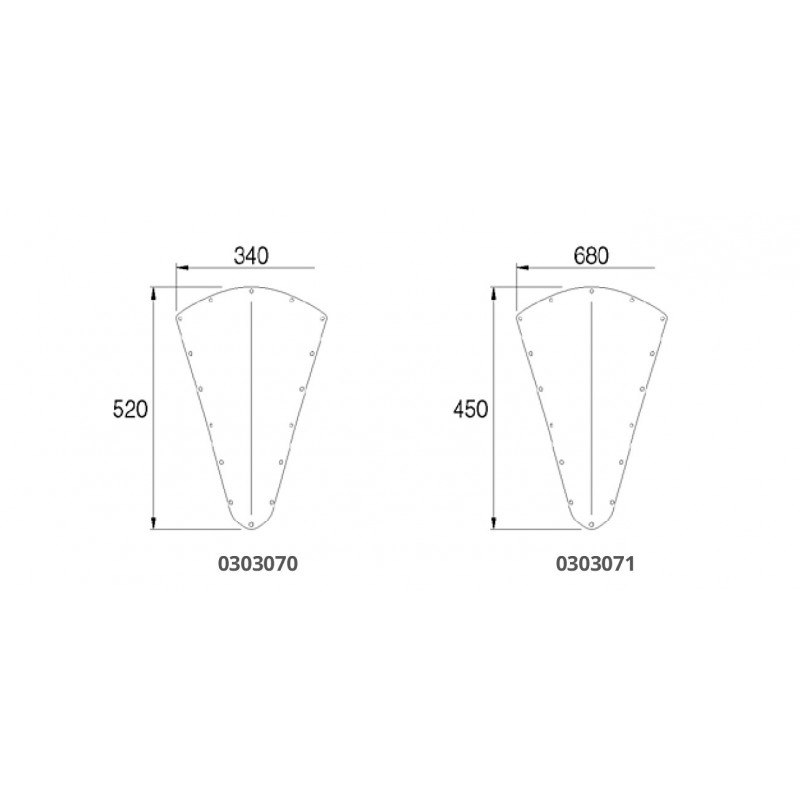 SCUDO DI PRUA INOX  316