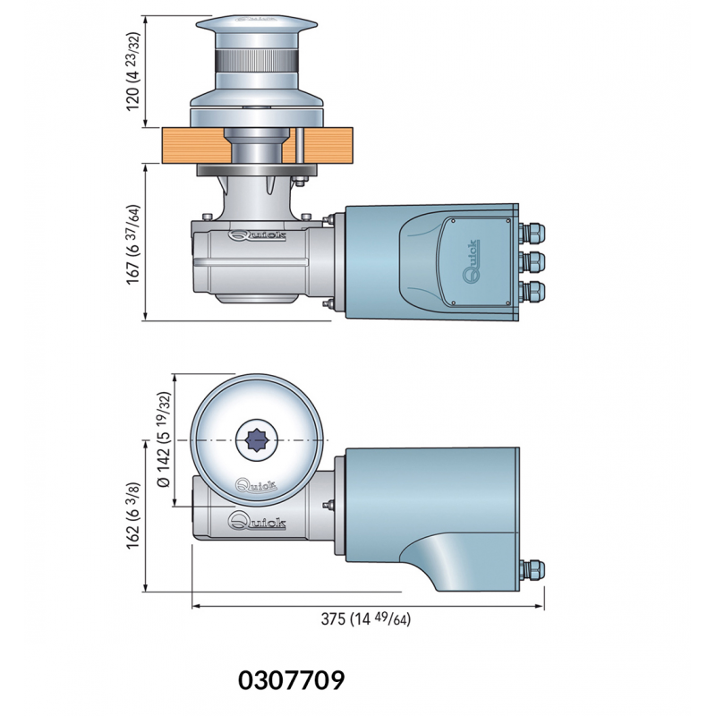 TUMBLER 1000W 24V CAMPANA Ø MM.142