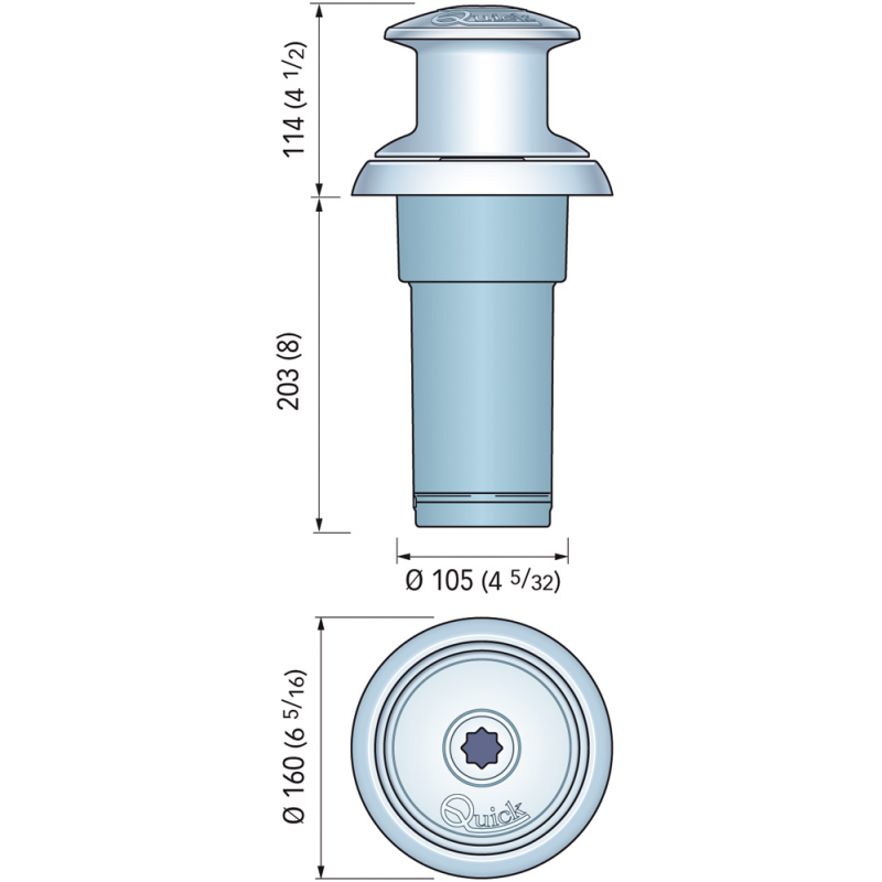 TOTEM 800W 24V CAMPANA Ø MM.130