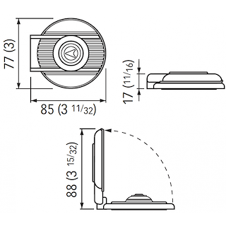 PULSANTE A PIEDE NERO