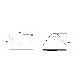 SUPPORTO INOX A SQUADRA P. ESTERNO