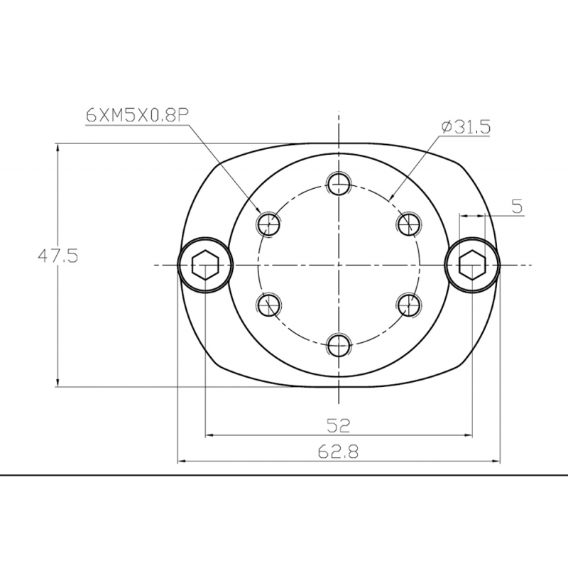 MORSETTO INOX  Ø MM.30/35/40