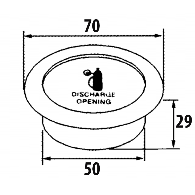 ANELLO ANTI INCENDIO Ø MM.70