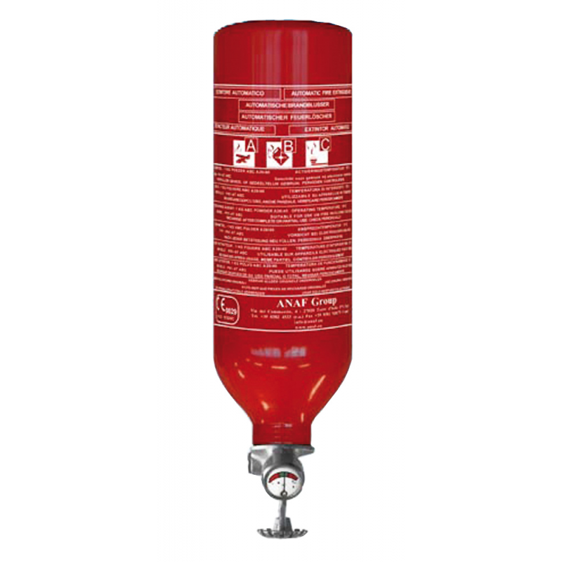 ESTINTORE AUTOMATICO IN POLVERE CON MANOMETRO