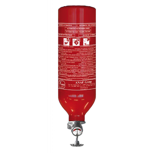 ESTINTORE AUTOMATICO IN POLVERE CON MANOMETRO